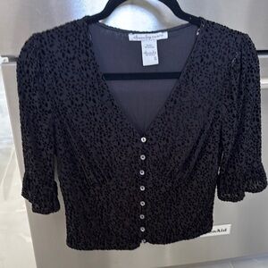 American Rag Black velvety top